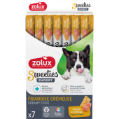 Кремообразно лакомство за кучета Zolux SWEETIES DOG CHICKEN CHEESE X7 с пилешко месо